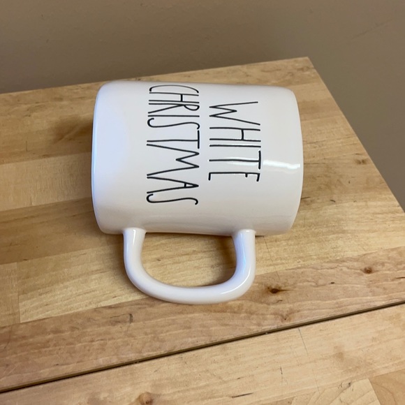 Rae Dunn White Christmas Snowflake Two Sided Holiday Mug Seasonal Decor - Picture 4 of 4